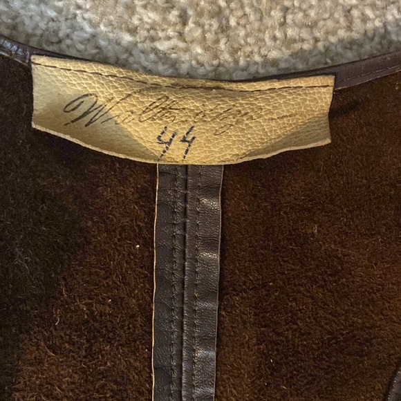 Vintage 1944 ONE OF A KIND handmade leather vest sz med-lg made by Walter Dryer - Picture 2 of 3